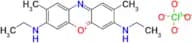 3,7-Bis(ethylamino)-2,8-dimethylphenoxazin-5-ium perchlorate