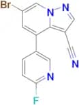 6-Bromo-4-(6-fluoropyridin-3-yl)pyrazolo[1,5-a]pyridine-3-carbonitrile