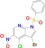3-Bromo-4-chloro-5-nitro-1-(phenylsulfonyl)-1H-pyrrolo[2,3-b]pyridine