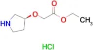 (S)-Ethyl 2-(pyrrolidin-3-yloxy)acetate hydrochloride