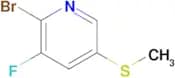 2-Bromo-3-fluoro-5-(methylthio)pyridine