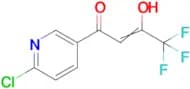 1-(6-chloropyridin-3-yl)-4,4,4-trifluoro-3-hydroxybut-2-en-1-one