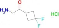 2-Amino-1-(3,3-difluorocyclobutyl)ethanone hydrochloride