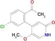4-(2-Acetyl-5-chlorophenyl)-5-methoxypyridin-2(1H)-one