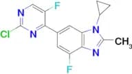 6-(2-Chloro-5-fluoropyrimidin-4-yl)-1-cyclopropyl-4-fluoro-2-methyl-1H-benzo[d]imidazole