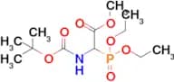 Methyl 2-((tert-butoxycarbonyl)amino)-2-(diethoxyphosphoryl)acetate