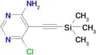 6-Chloro-5-((trimethylsilyl)ethynyl)pyrimidin-4-amine