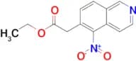 Ethyl 2-(5-nitroisoquinolin-6-yl)acetate