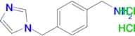 (4-((1H-imidazol-1-yl)methyl)phenyl)methanamine dihydrochloride