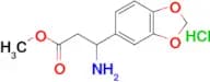 Methyl 3-amino-3-(benzo[d][1,3]dioxol-5-yl)propanoate hydrochloride