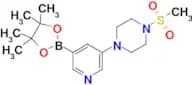 1-(Methylsulfonyl)-4-(5-(4,4,5,5-tetramethyl-1,3,2-dioxaborolan-2-yl)pyridin-3-yl)piperazine