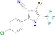 4-Bromo-2-(4-chlorophenyl)-5-(trifluoromethyl)-1H-pyrrole-3-carbonitrile