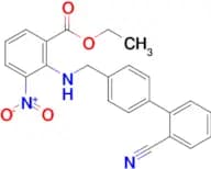 Ethyl 2-(((2'-cyano-[1,1'-biphenyl]-4-yl)methyl)amino)-3-nitrobenzoate