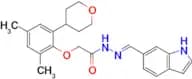 (E)-N’-((1H-indol-6-yl)methylene)-2-(2,4-dimethyl-6-(tetrahydro-2H-pyran-4-yl)phenoxy)acetohydrazi…