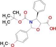 (2R,4S,5R)-3-(tert-butoxycarbonyl)-2-(4-methoxyphenyl)-4-phenyloxazolidine-5-carboxylic acid