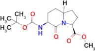 Methyl (3S,6S,8aS)-6-((tert-butoxycarbonyl)amino)-5-oxooctahydroindolizine-3-carboxylate