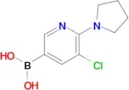 (5-Chloro-6-(pyrrolidin-1-yl)pyridin-3-yl)boronic acid