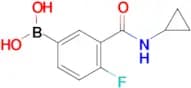 (3-(Cyclopropylcarbamoyl)-4-fluorophenyl)boronic acid