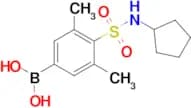 (4-(N-cyclopentylsulfamoyl)-3,5-dimethylphenyl)boronic acid