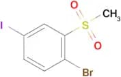 1-Bromo-4-iodo-2-(methylsulfonyl)benzene