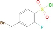 4-(Bromomethyl)-2-fluorobenzenesulfonyl chloride