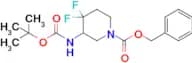 Benzyl 3-((tert-butoxycarbonyl)amino)-4,4-difluoropiperidine-1-carboxylate