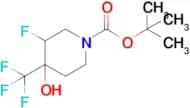 Tert-butyl 3-fluoro-4-hydroxy-4-(trifluoromethyl)piperidine-1-carboxylate