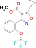 Methyl 5-cyclopropyl-3-(2-(trifluoromethoxy)phenyl)isoxazole-4-carboxylate