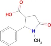 1-Methyl-5-oxo-2-phenylpyrrolidine-3-carboxylic acid