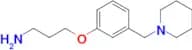 3-(3-(Piperidin-1-ylmethyl)phenoxy)propan-1-amine