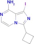 3-cyclobutyl-1-iodoimidazo[1,5-a]pyrazin-8-amine