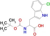2-((Tert-butoxycarbonyl)amino)-3-(7-chloro-1H-indol-3-yl)propanoic acid