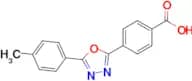 4-(5-(P-tolyl)-1,3,4-oxadiazol-2-yl)benzoic acid