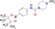 4-Methyl-N-(4-(4,4,5,5-tetramethyl-1,3,2-dioxaborolan-2-yl)phenyl)piperazine-1-carboxamide
