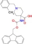 4-((((9H-fluoren-9-yl)methoxy)carbonyl)amino)-1-(2-methylbenzyl)piperidine-4-carboxylic acid