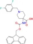 4-((((9H-fluoren-9-yl)methoxy)carbonyl)amino)-1-(2,4-difluorobenzyl)piperidine-4-carboxylic acid