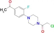 1-(4-(4-Acetyl-2-fluorophenyl)piperazin-1-yl)-2-chloroethan-1-one