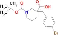 3-(4-Bromobenzyl)-1-(tert-butoxycarbonyl)piperidine-3-carboxylic acid