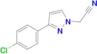 2-(3-(4-Chlorophenyl)-1H-pyrazol-1-yl)acetonitrile
