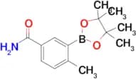 4-Methyl-3-(4,4,5,5-tetramethyl-1,3,2-dioxaborolan-2-yl)benzamide