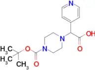 2-(4-(Tert-butoxycarbonyl)piperazin-1-yl)-2-(pyridin-4-yl)acetic acid
