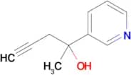 2-(Pyridin-3-yl)pent-4-yn-2-ol