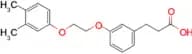 3-(3-(2-(3,4-Dimethylphenoxy)ethoxy)phenyl)propanoic acid