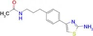 N-(3-(4-(2-aminothiazol-4-yl)phenyl)propyl)acetamide