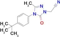 2-(4-(4-(Tert-butyl)phenyl)-3-methyl-5-oxo-4,5-dihydro-1H-1,2,4-triazol-1-yl)acetonitrile