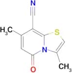 3,7-Dimethyl-5-oxo-5H-thiazolo[3,2-a]pyridine-8-carbonitrile