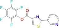 Perfluorophenyl 2-(pyridin-3-yl)thiazole-4-carboxylate