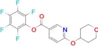 Perfluorophenyl 6-((tetrahydro-2H-pyran-4-yl)oxy)nicotinate