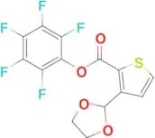 Perfluorophenyl 3-(1,3-dioxolan-2-yl)thiophene-2-carboxylate