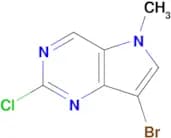 7-Bromo-2-chloro-5-methyl-5H-pyrrolo[3,2-d]pyrimidine
